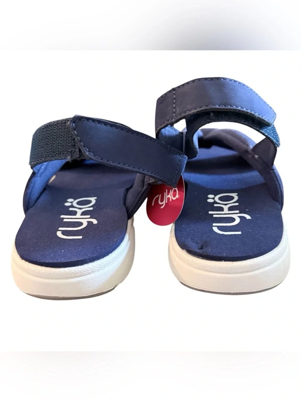 NWT Ryka Mallorie women’s 10 adjustable back strap navy blue sandals